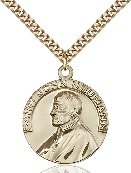 Gold-Filled St. John Neumann Pendant