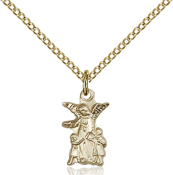 Gold-Filled Guardian Angel Pendant