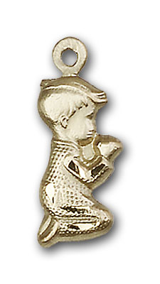 Gold-Filled Praying Boy Pendant
