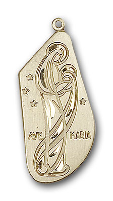 Gold-Filled Ave Maria Pendant