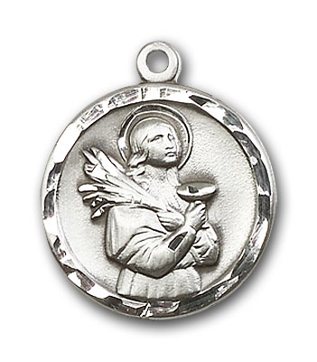 Sterling Silver St. Lucy Pendant