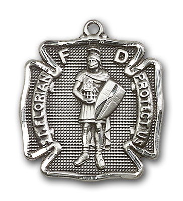 Sterling Silver St. Florian Pendant