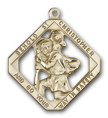 Gold-Filled St. Christopher Pendant