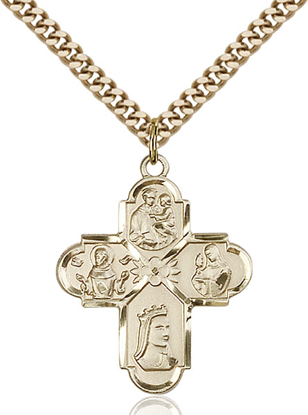 Gold-Filled Franciscan 4-Way Pendant