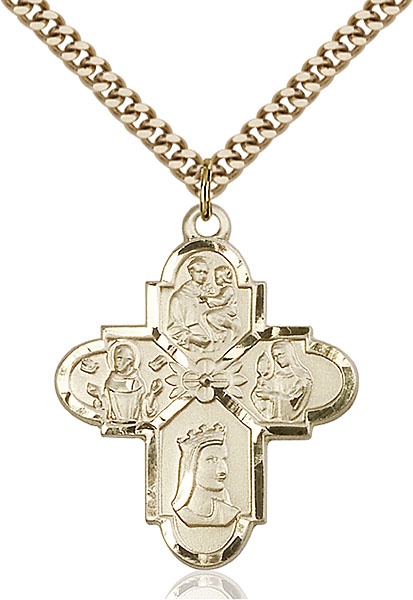 Gold-Filled Franciscan 4-Way Pendant