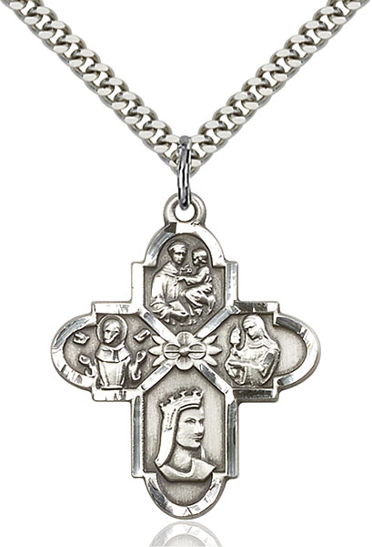 Sterling Silver Franciscan 4-Way Pendant