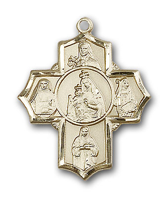 Gold-Filled Our Lady of Mount Carmel Pendant