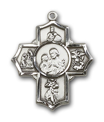 Sterling Silver 5-Way Firefighter Pendant