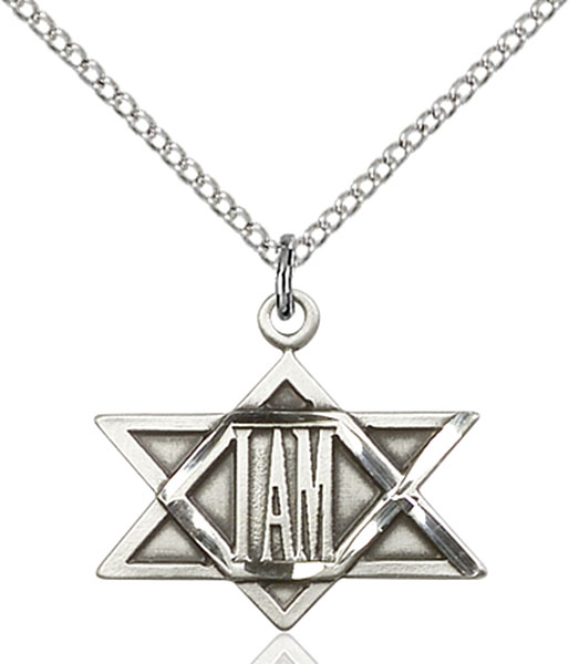 Sterling Silver I Am Star Pendant
