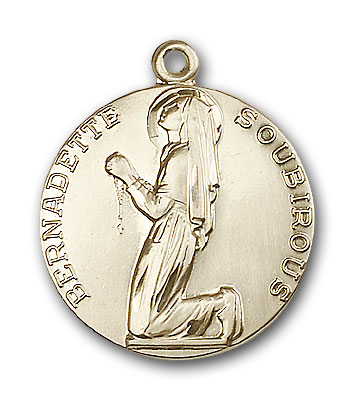 Gold-Filled St. Bernadette Pendant