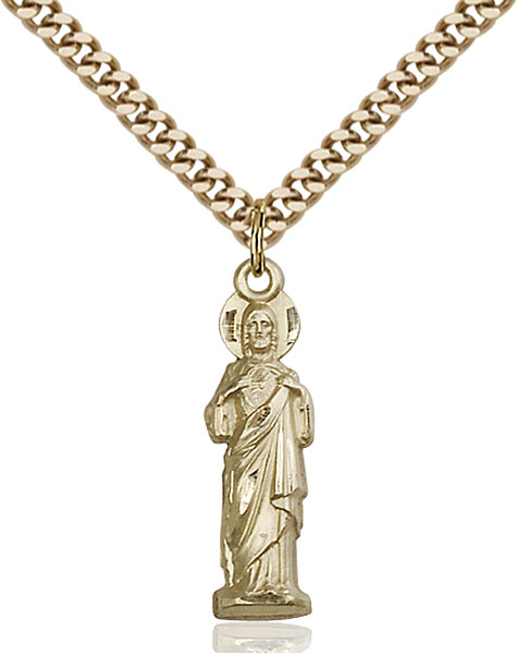 Gold-Filled Sacred Heart Pendant