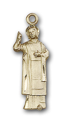 14K Gold St. Florian Pendant - Engravable