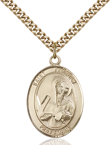 Gold-Filled St. Andrew the Apostle Pendant
