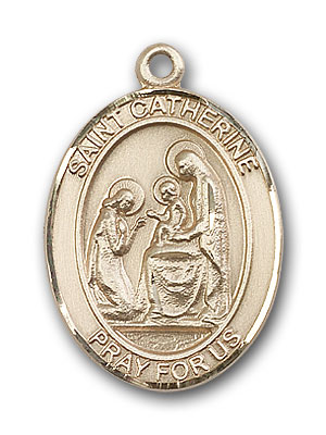 14K Gold St. Catherine of Siena Pendant