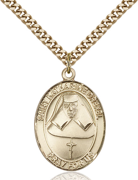 Gold-Filled St. Katharine Drexel Pendant