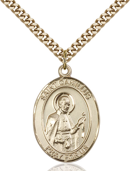Gold-Filled St. Camillus of Lellis Pendant