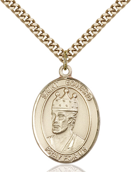 Gold-Filled St. Edward the Confessor Pendant