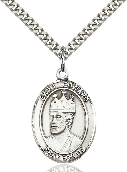 Sterling Silver St. Edward the Confessor Pendant