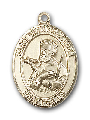 14K Gold St. Francis Xavier Pendant