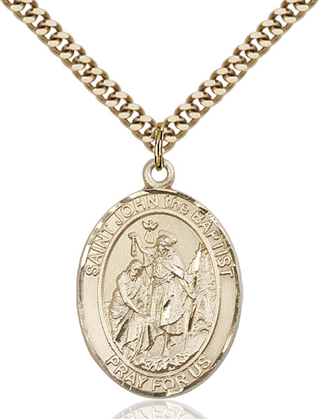 Gold-Filled St. John the Baptist Pendant