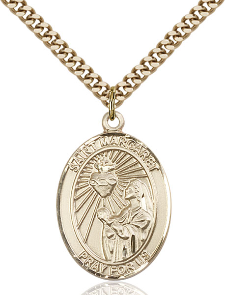Gold-Filled St. Margaret Mary Alacoque Pendant