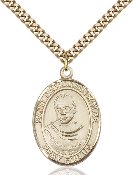 Gold-Filled St. Maximilian Kolbe Pendant