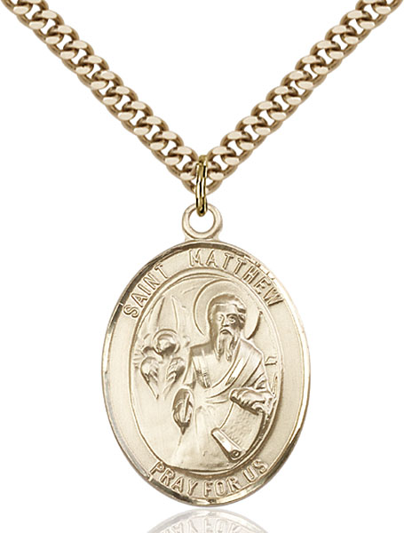 Gold-Filled St. Matthew the Apostle Pendant