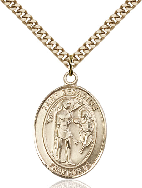 Gold-Filled St. Sebastian Pendant