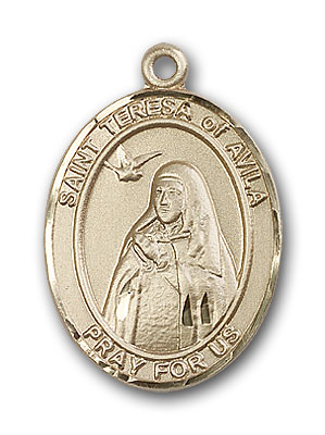 14K Gold St. Teresa of Avila Pendant
