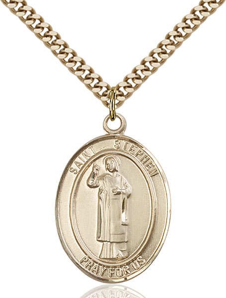 Gold-Filled St. Stephen the Martyr Pendant