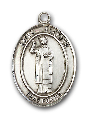 Sterling Silver St. Stephen the Martyr Pendant