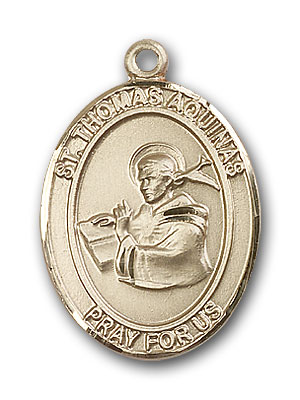 14K Gold St. Thomas Aquinas Pendant