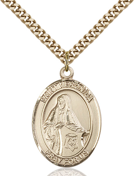 Gold-Filled St. Veronica Pendant
