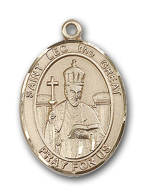 14K Gold St. Leo the Great Pendant
