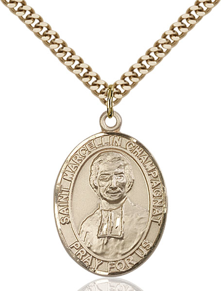 Gold-Filled St. Marcellin Champagnat Pendant