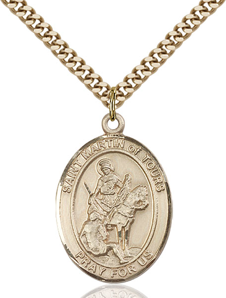 Gold-Filled St. Martin of Tours Pendant
