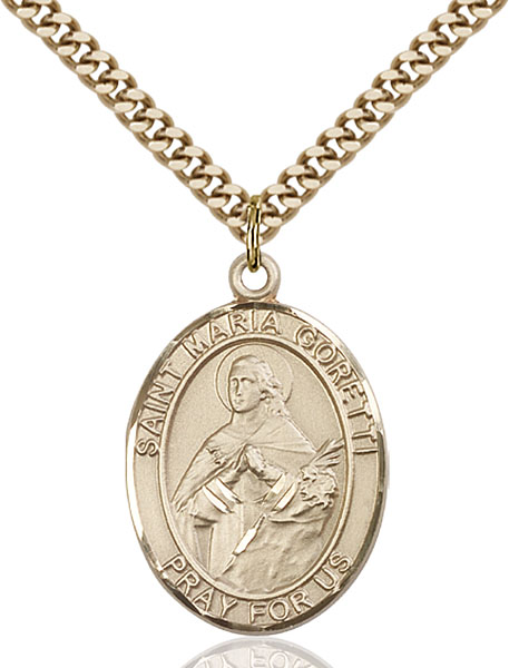 Gold-Filled St. Maria Goretti Pendant