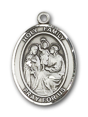 Sterling Silver Holy Family Pendant