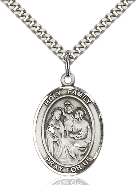 Sterling Silver Holy Family Pendant