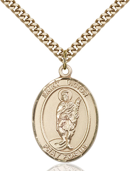 Gold-Filled St. Victor of Marseilles Pendant