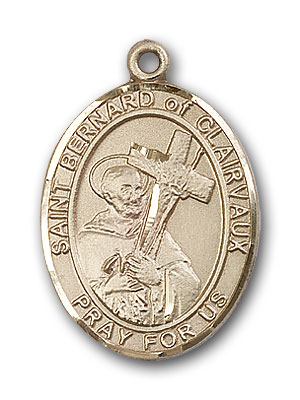 14K Gold St. Bernard of Clairvaux Pendant