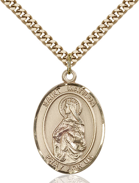 Gold-Filled St. Matilda Pendant