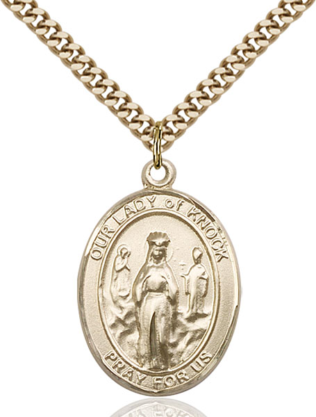 Gold-Filled Our Lady of Knock Pendant