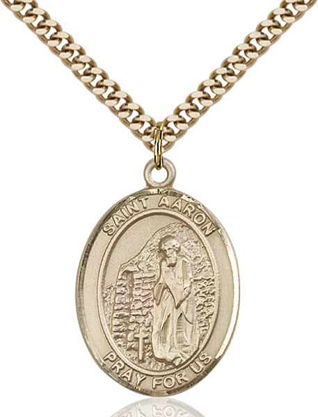 Gold-Filled St. Aaron Pendant