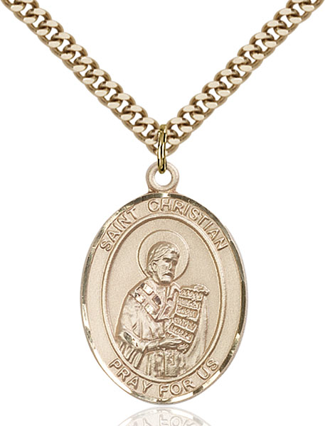 Gold-Filled St. Christian Demosthenes Pendant