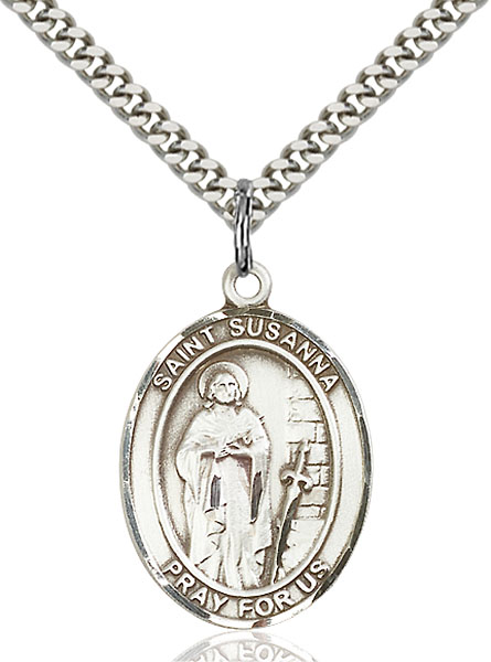 Sterling Silver St. Susanna Pendant