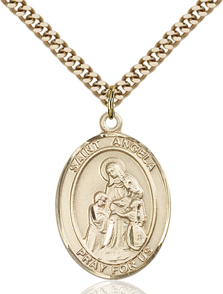 Gold-Filled St. Angela Merici Pendant