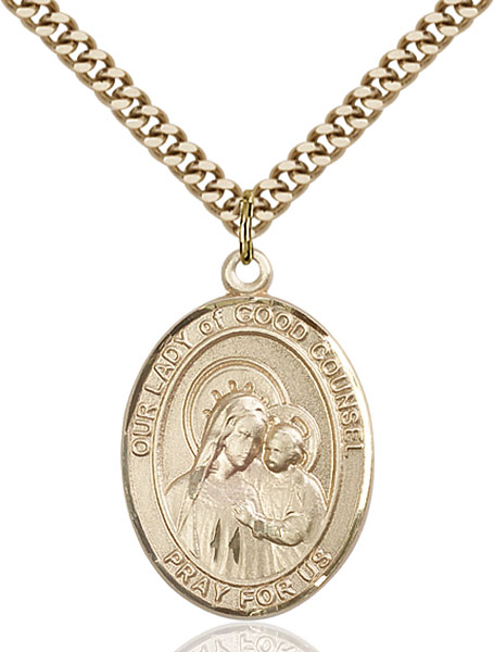 Gold-Filled Our Lady of Good Counsel Pendant