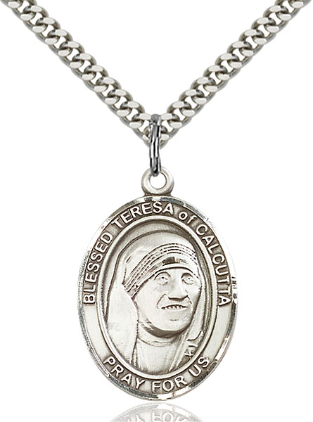 Sterling Silver Blessed Teresa of Calcutta Pendant