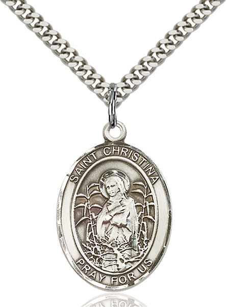 Sterling Silver St. Christina the Astonishing Pend